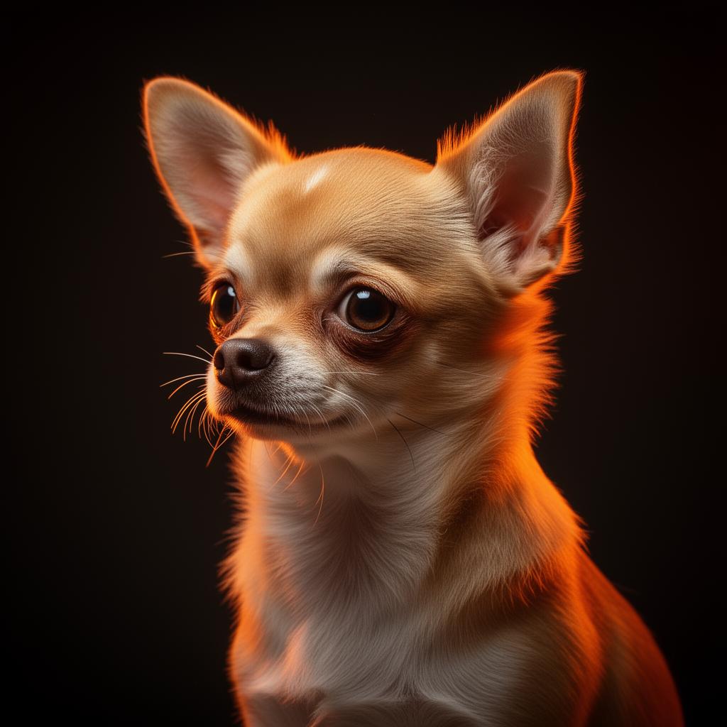 Chihuahua saudável e feliz